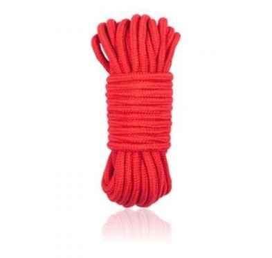 Wiązania-COTTON ROPE 5M RED